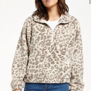 Z Supply leopard Sherpa jacket